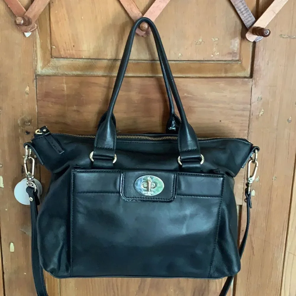 Kate Spade Hampton Rd Janie leather black shoulder